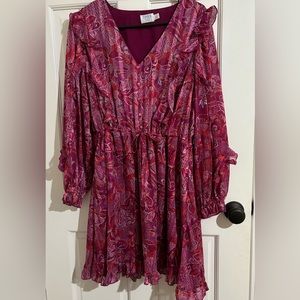 Time n Tru, size Large, Red Floral